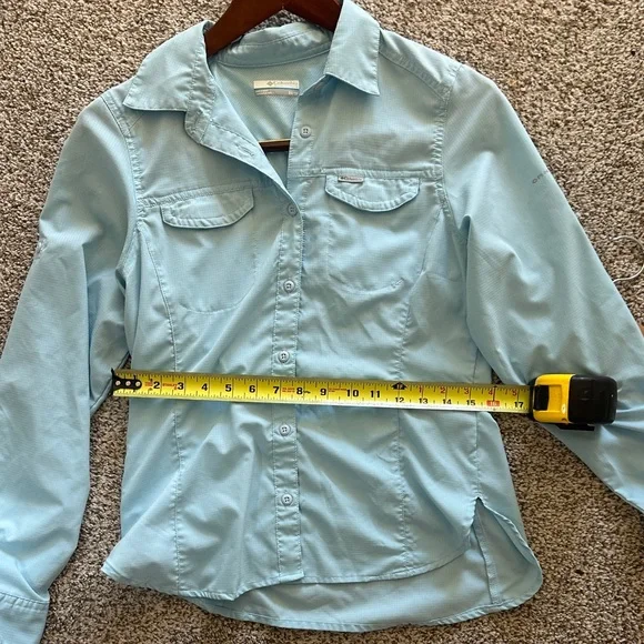 Columbia Light Blue Omni-Shade top - Picture 4 of 6